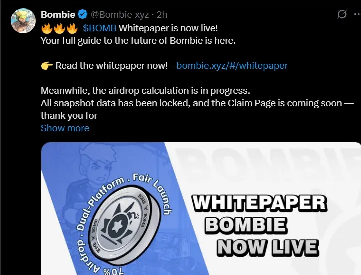 Bombie Whitepaper Live