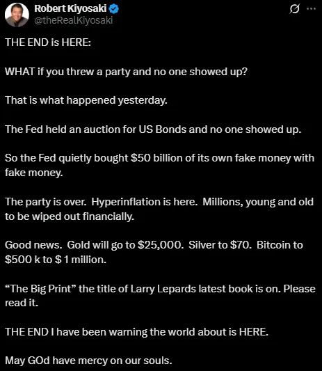 Robert Kiyosaki Prediction