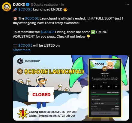  Duck Coop Launchpool