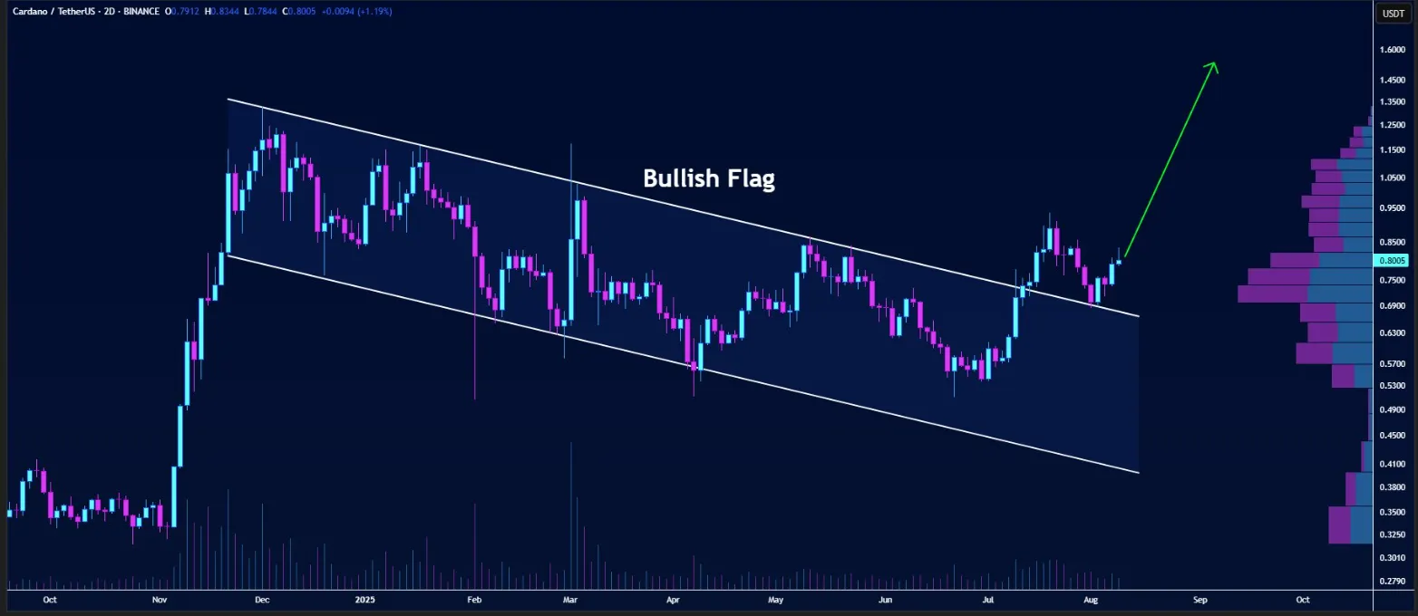 ADA 2-week price chart