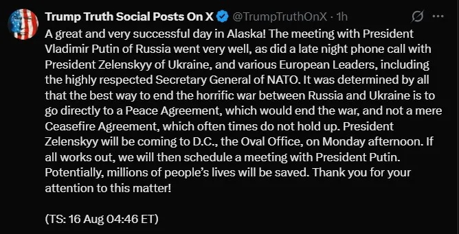 Trump Putin Meeting Alaska