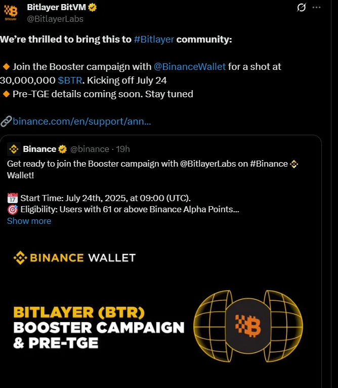Bitlayer Pre-TGE Bitlayer Pre-TGE