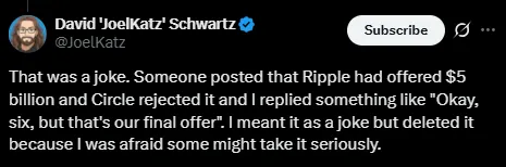 Ripple circle deal news Ripple circle deal news