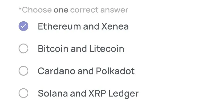 Which of the following pairs of blockchains both implement the EVM