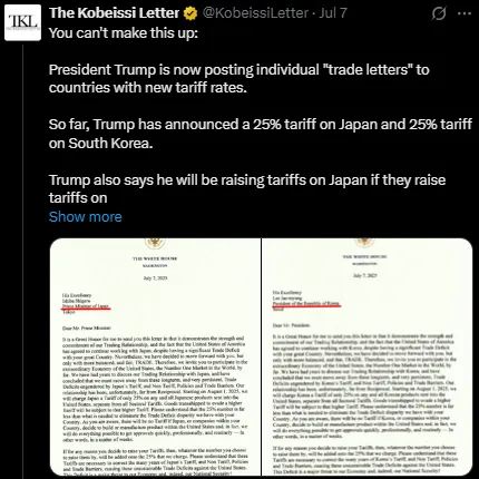 Trump tariff announcement