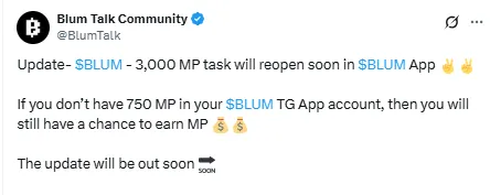 Blum Airdrop Update