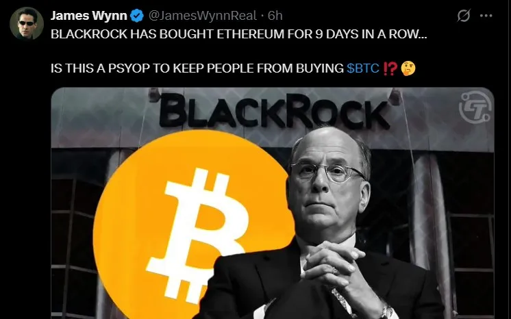 BlackRock Ethereum ETF Inflows