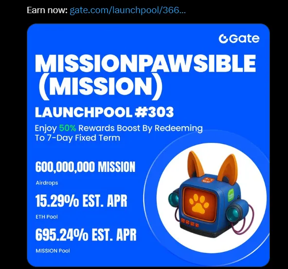 Gateio listing Missionpawsible