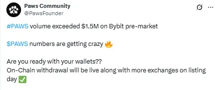 Paws Pre Market ByBit