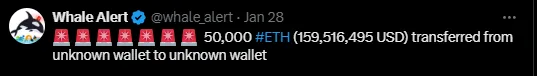 Ethereum Whale Transfer Spotted