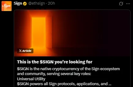 SIgn snapshot announcement SIgn snapshot announcement