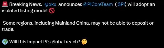 Pi Network Trading Restrictions