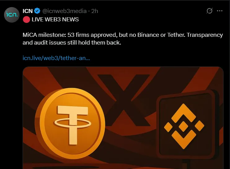 MiCA Crypto Regulation Companies List