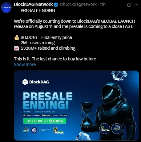 BlockDAG launch date BlockDAG launch date