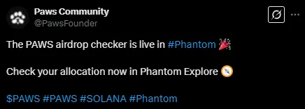 Paws Airdrop Checker Paws Airdrop Checker