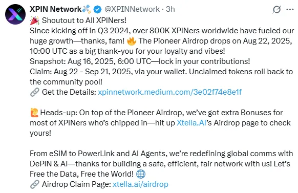 XPIN Network airdrop XPIN Network airdrop