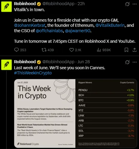 Robinhood-Arbitrum partnership Robinhood-Arbitrum partnership