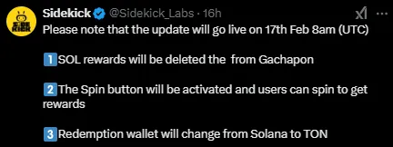 SideKick Listing Update