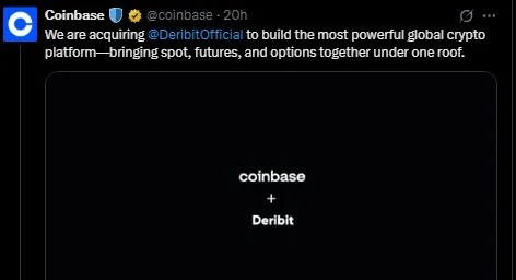 Coinbase Deribit Acquisition