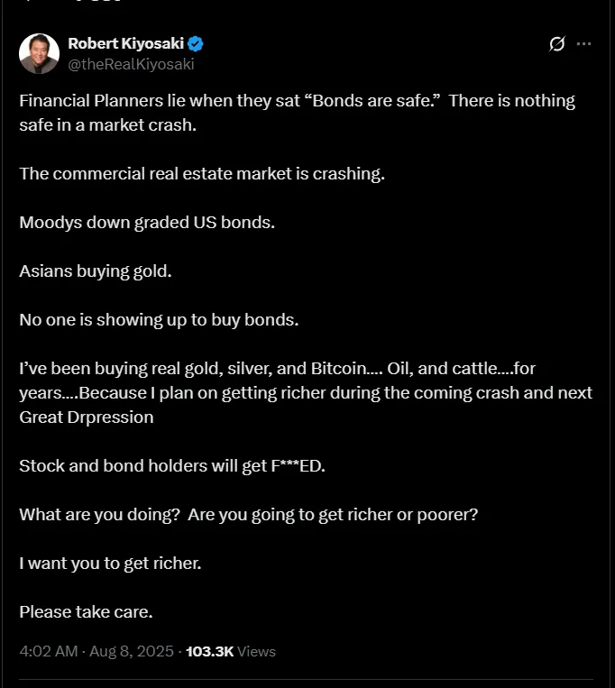 Robert Kiyosaki Prediction