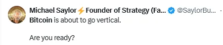 Michael tweet on Bitcoin