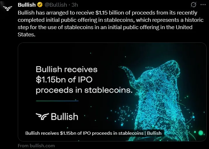 Bullish IPO Stablecoin