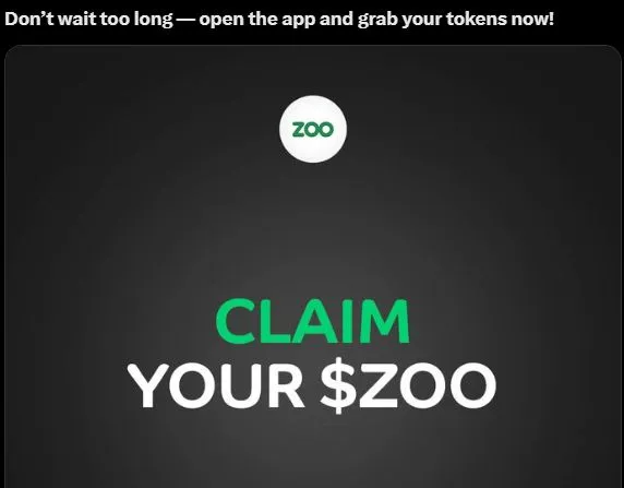 Zoo Token Airdrop Claim