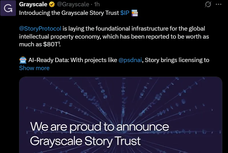 Grayscale Story Trust Launched
