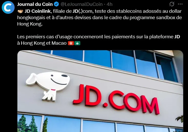 China JD.com Company Stablecoin Launch