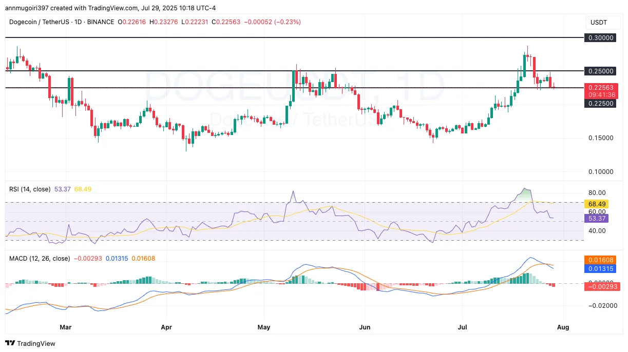 DOGE Price Chart DOGE Price Chart
