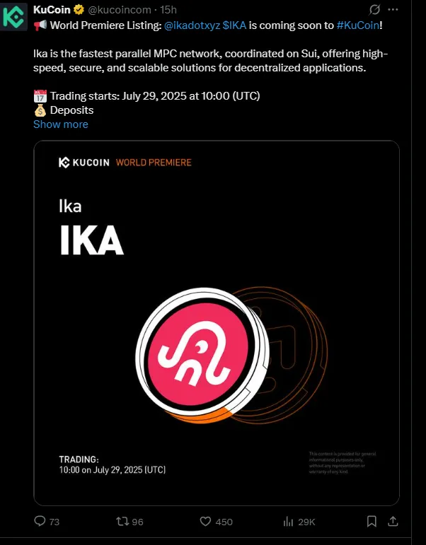 IKA listing on KuCoin IKA listing on KuCoin