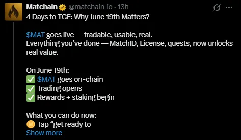 Matchain listing date Matchain listing date