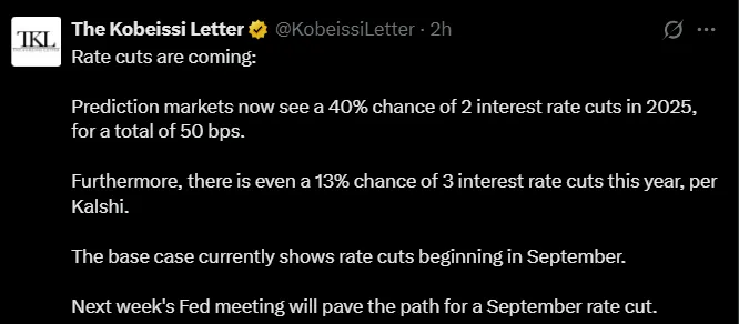 Fed Rate Cut September 2025 Prediction