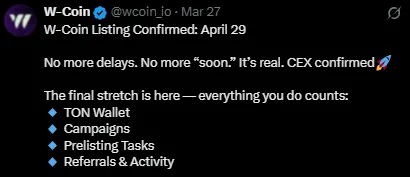 wcoin listing date wcoin listing date