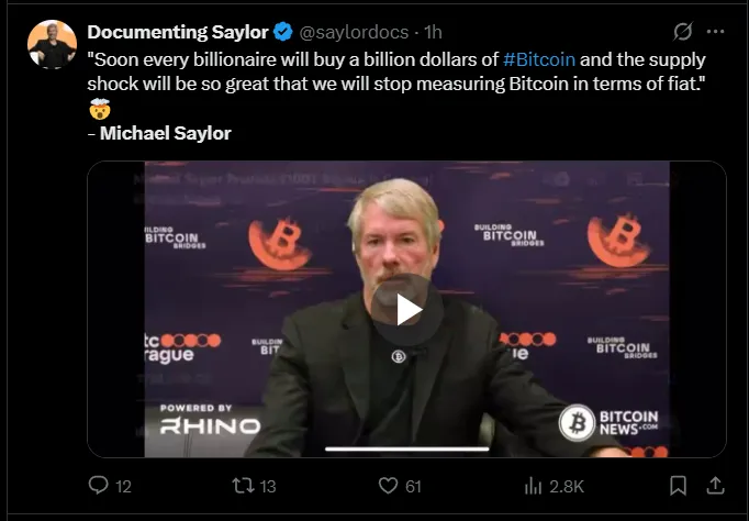 Michael Saylor Tweets