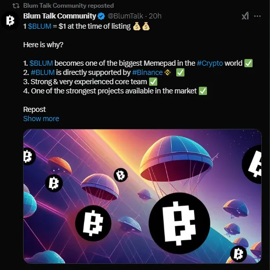 Blum Talk Community Blum Talk Community