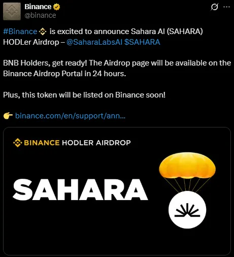 SAHARA AI binance listing SAHARA AI binance listing