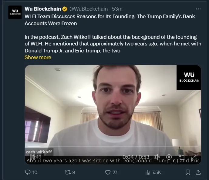 Genesis of WLFI Token