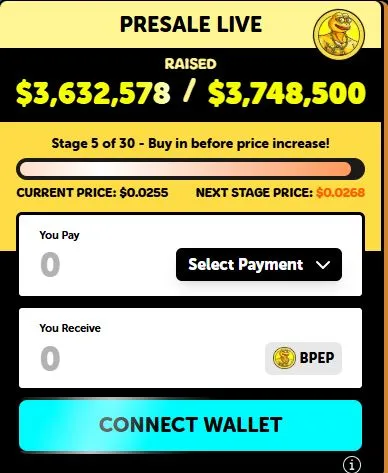 Bitcoin Pepe Presale Live