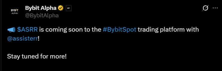 Assisterr Airdrop Listing on ByBit