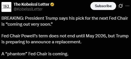 Trump Fed Chair announcement