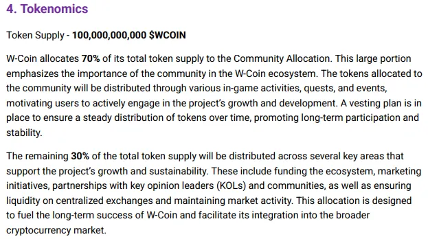 w coin tokenomics w coin tokenomics