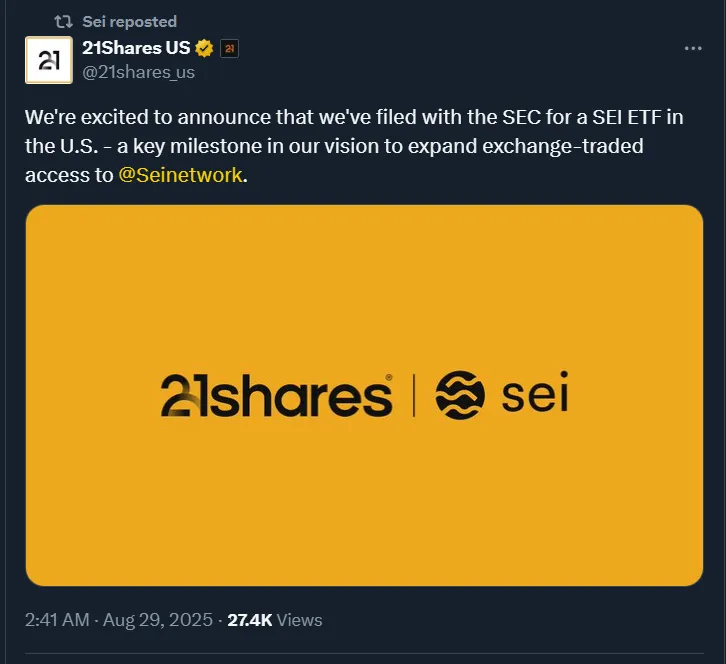 21Shares Files S-1 with US SEC: Details