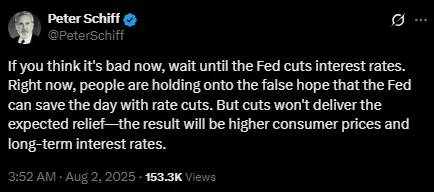 Peter Schiff crypto warning