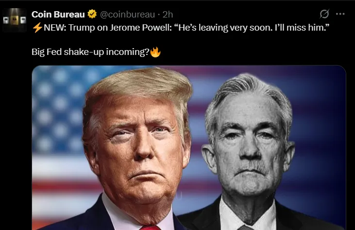 Trump Says Goodbye Powell