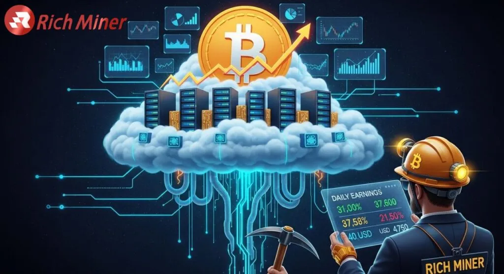 Mine with ease. Rich Miner helps Bitcoin holders get a daily income.