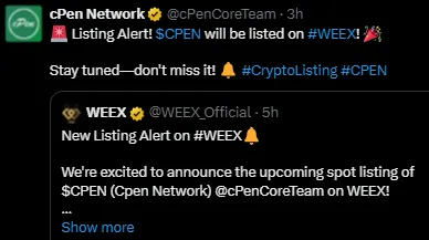 cPen WEEX listing Details cPen WEEX listing Details