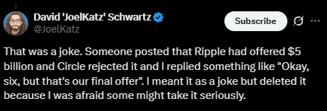 David Schwartz circle deal denial