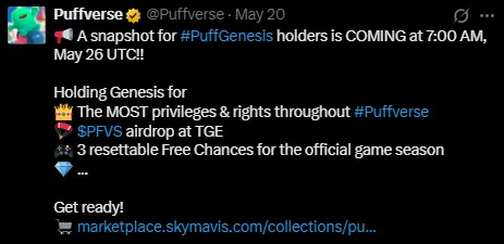 Puffverse snapshot