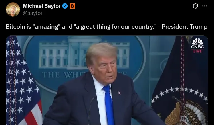 Trump Bitcoin Speech Today